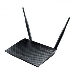 Asus DSL-N12E Modem Router ADSL2+ Wireless N300 Mbps, 4 porte LAN Fast Ethernet RJ45, 2 Antenne esterne, Nero/Antracite