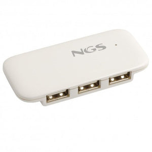 NGS Hub 4 Porte USB2 Senza Alimentatore, Bianco