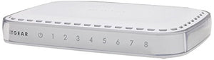 Netgear GS608-300PES Switch, 8porte Gigabit, Bianco